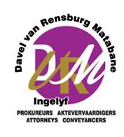                                                                 Mr Riaan Davel | Attorney | Office: 012.548 9609 | Fax: 012. 543 0258 | e-mail: riaan@dvrm.co.za.
              
              
              
              